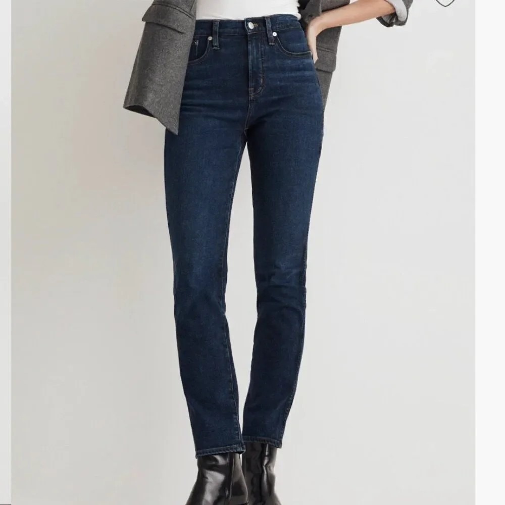 Madewell NN466 The Perfect Vintage Jean High Rise Size 23- Wool Cotton Blend